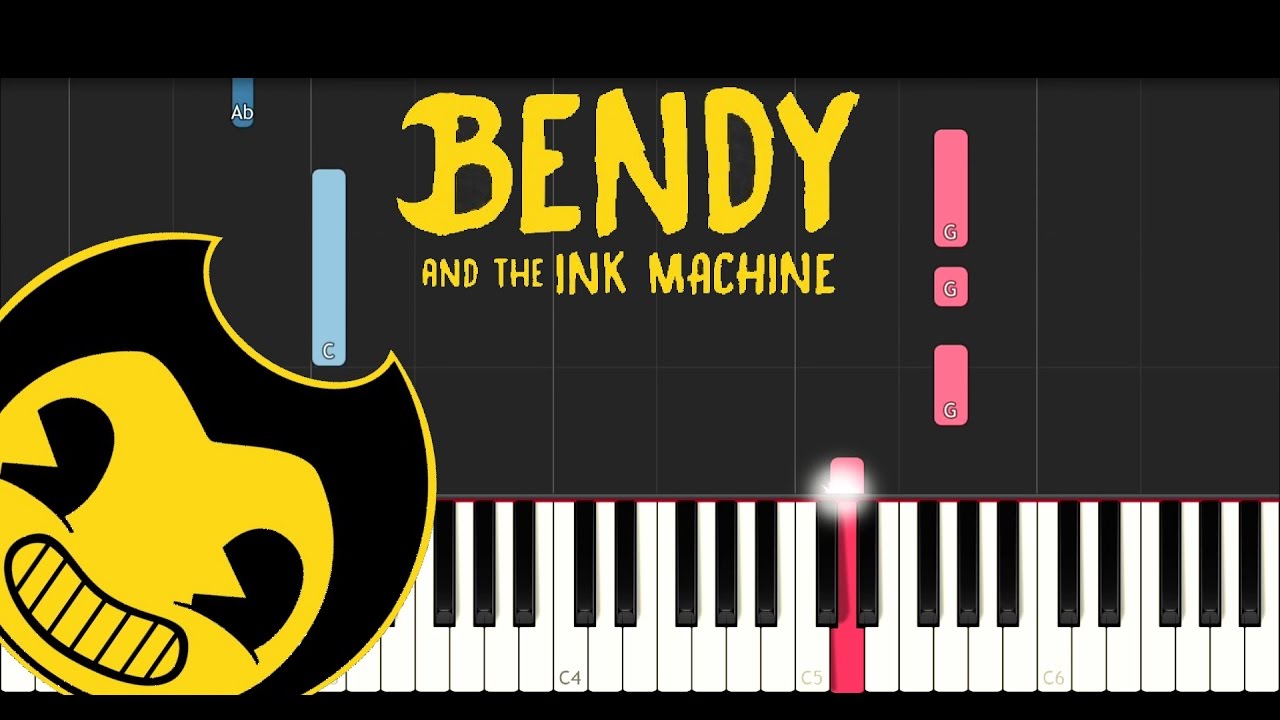 Bendy and the Ink Machine - Can't Be Erased (JT MACHINIMA)(EASY Piano Tutorial)