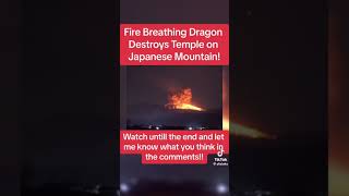 🔥 Fire 🔥 Breathing Dragon 🐲 Destroys Temple on Japanese 🍙🍡 Mountain 🌄🏔️