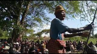 Karamojong Elder Praying For Peace. During The Recent Peace Caravans By The Karamoja Mps