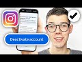 How To Deactivate Instagram Account - 2024