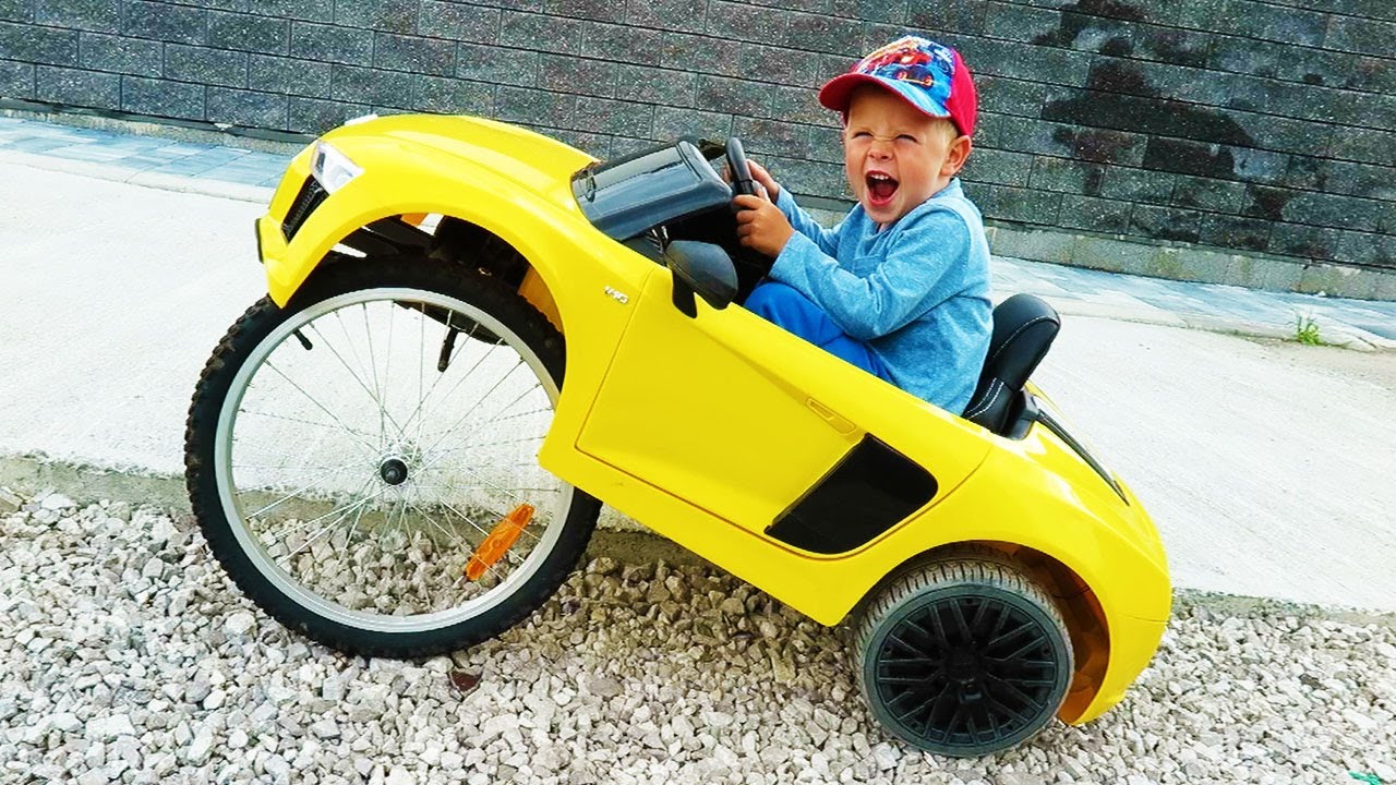 Thomas ride on POWER WHEEL Audi R8 Spyder wheel fell off CHANGING WHEEL