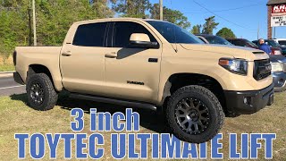 Toyota Tundra Lift Kit Install 3 inch Suspension Toytec Ultimate with Coachbuilder Shackles