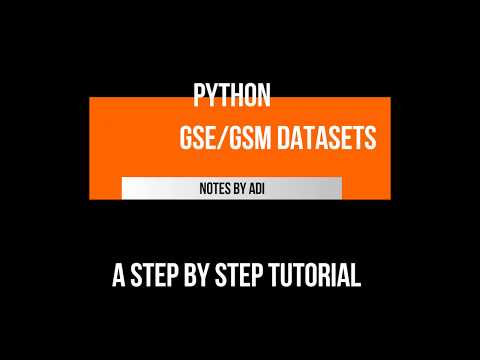 How to access GSE datasets | Python