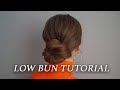 Easy low bun hairstyles for mediumlong hair