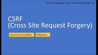 CSRF - Cross Site Request Forgery