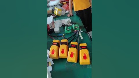 High volitage wireless pedestrian push button testing