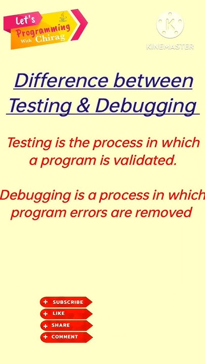 Difference between Testing & Debugging #computerscience #programming # ...