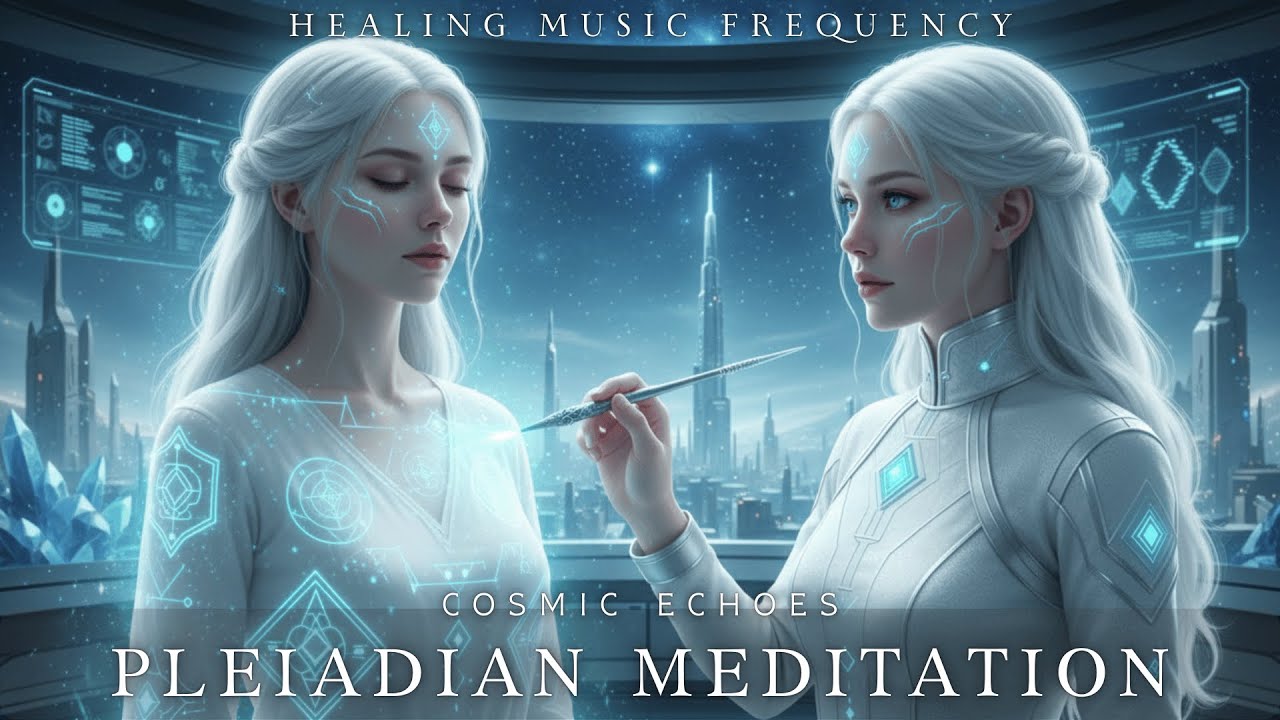 Pleiadian Meditation | Cosmic Echoes Healing Music Frequency for DNA ...
