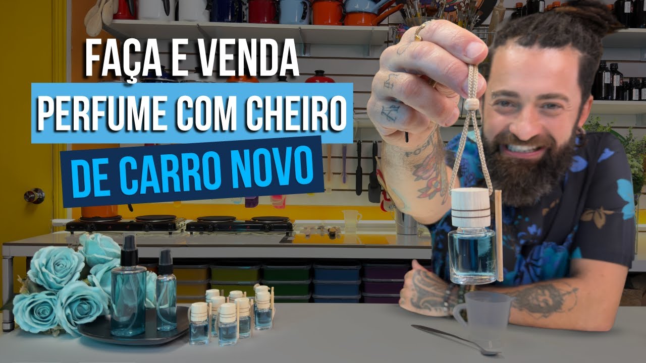 PERFUME PARA CARRO COM CHEIRO DE CARRO NOVO QUE VENDE MUITO. FAÇA E VENDA