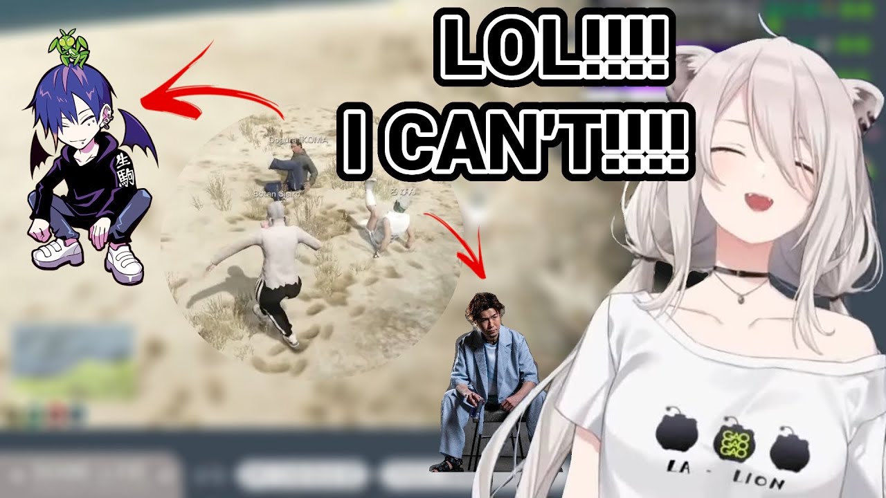 Botan Laugh Really Hard After Saw The Dance in VCR GTA!!!