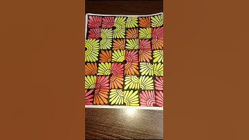 how to draw a  zentangle #art #drawing #flowers #zentangle #shortsfeed #shorts