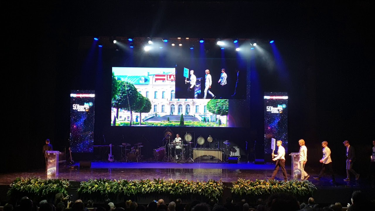 IPhO 2019 opening ceremony - team Latvia