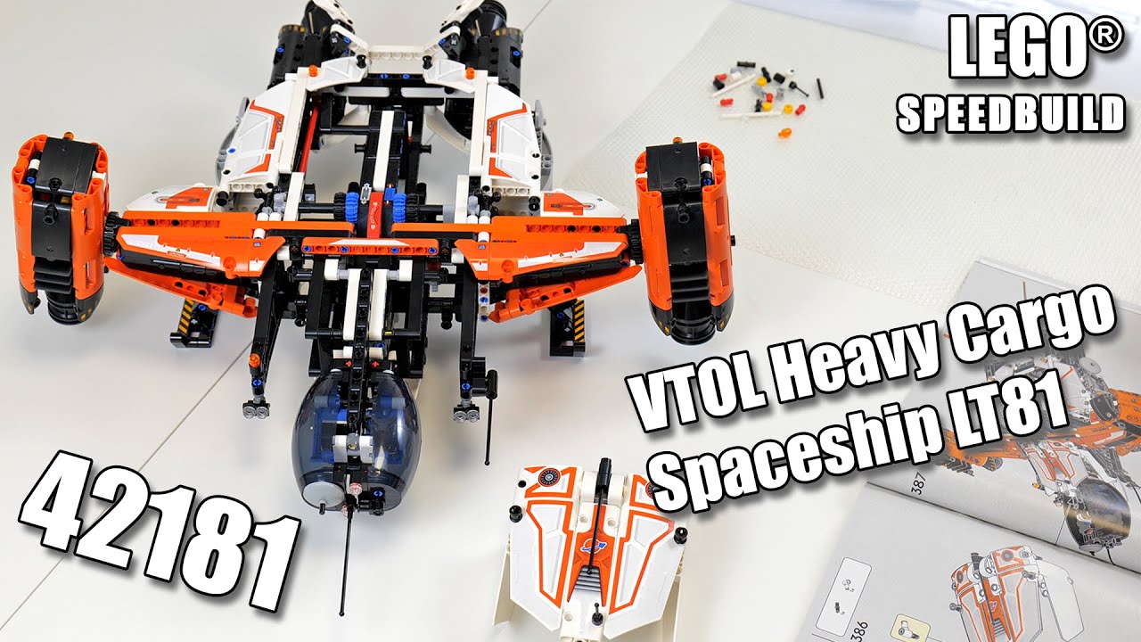 LEGO 42181 Speedbuild | LEGO VTOL Heavy-Duty Cargo Spaceship | Speed Build 42181 LEGO Technic 2024