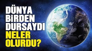 DÜNYA BİR ANDA DURSA NELER OLURDU !