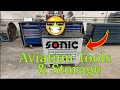 Sonic Tools Basic Aviation A&P Tool Box with tools + Toolbox Tour