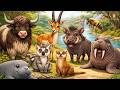 Wild and Domestic Animals – Yak, Ibex, Gazelle, Warthog, Lemur, Mongoose, Manatee, Walrus