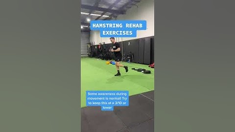 Early stage hamstring rehab exercises #hamstrings #sportsinjury #hamstringexercise #rehab #sports