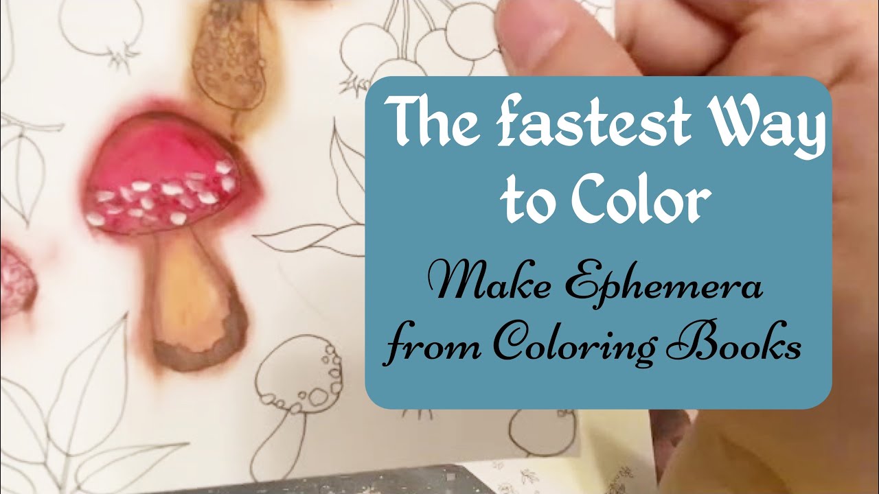 Let’s Play with Oil Pastels and Coloring Books to create Junk Journal