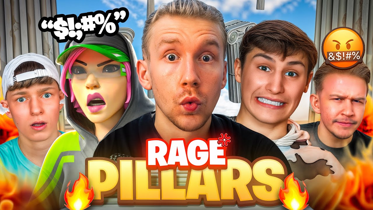 FORTNITE PILLARS MIT YOUTUBERN ESKALIERT 🤬 (völliger crashout haha)