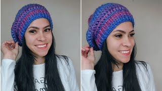 GORRO CAÍDO DE CROCHÊ FANTASTIC