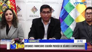 Gobierno boliviano asegura el suministro de medicamentos tras acuerdo con sector farmacéutico