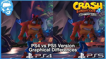 PS4 vs PS5 Upgrade Graphics Comparison - Crash Bandicoot 4 It