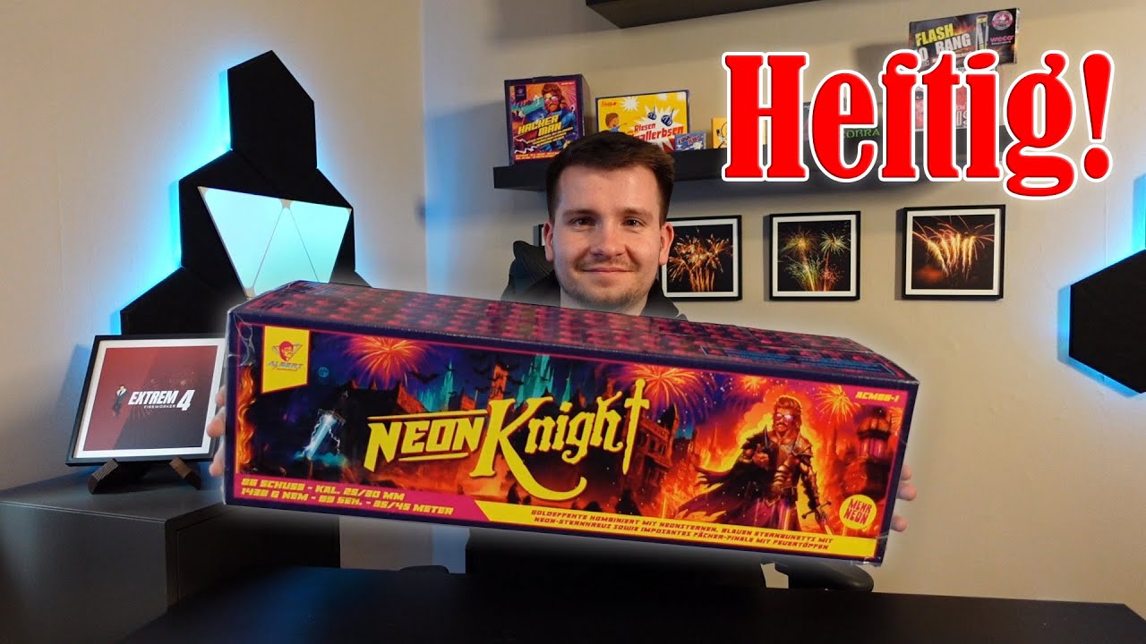 Альберт - Неоновый Рыцарь | МОЩНЫЙ комбинированный фейерверк! 🔥 [FULL HD]