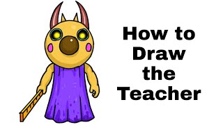 How To Draw Teacher From Piggy Herunterladen - roblox piggy coloring pages teacher
