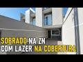 Sobrado com 3 suítes e lazer na cobertura a venda no Parque Vitória, São Paulo.