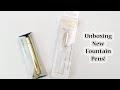Unboxing New Fountain Pens! | Kaweco Sport and Traveler's Company Brass Pen | Drawing a Pocket Watch