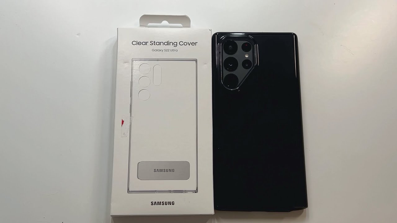 Official Samsung Clear Standing Cover for Samsung Galaxy S22 Ultra Unboxing  and Review 