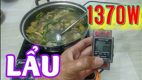 Bếp từ tiêu thụ bao nhiêu điện? #hoangthamvlog