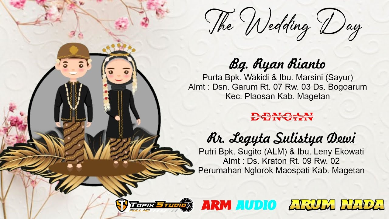 02 LIVE TOPIX STUDIO WEDDING RYAN & LEGYTA | CAMPURSARI ARUM NADA | ARM AUDIO | BOGOARUM PLAOSAN