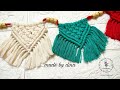 كروشيه زينة رمضان بالمكرمية سهلة جدا How To Make Macrame Triangle For Ramadan 