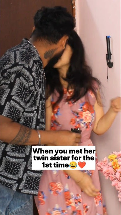 When You met her Twin sister for the 1st time😂 |#viral #youtubeshorts #twinsisters  #mahesh_biswal