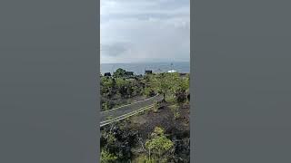 Sisa ledakan gunung Gamalama Ternate//batu vulkanik