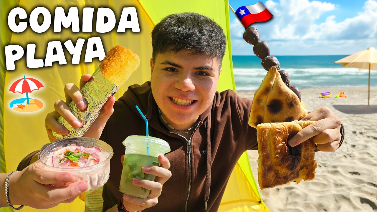 Probando comida de la Playa en el Litoral Central 🇨🇱