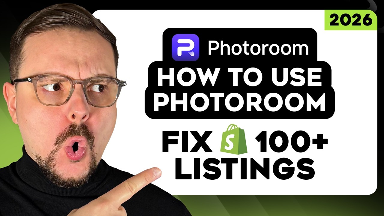How to Use Photoroom - 2026 | Enhance 100+ Shopify Product Listings with One AI