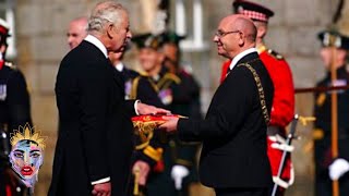 KING CHARLES receives the Keys to the City of Edinburgh at the Palace of Holyroodhouse.