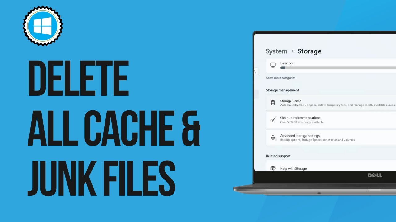 How to Delete All Cache & Junk Files From Windows Device - YouTube