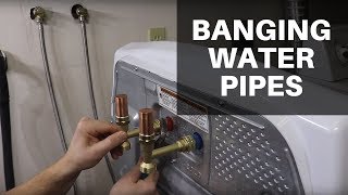 Stop Water Pipes From Banging: Installing Washing Machine Water Hammer Arrestors