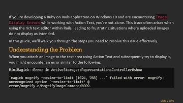 Fixing the Image Display Error in Action Text on Rails 6 in Windows 10