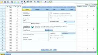 SPSS Settings and Utilities Menu