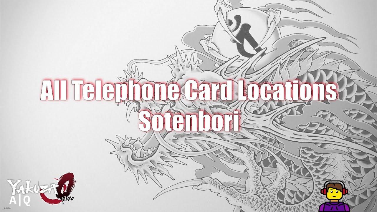Yakuza 0 (Zero) All Telephone Card Locations Sotenbori YouTube