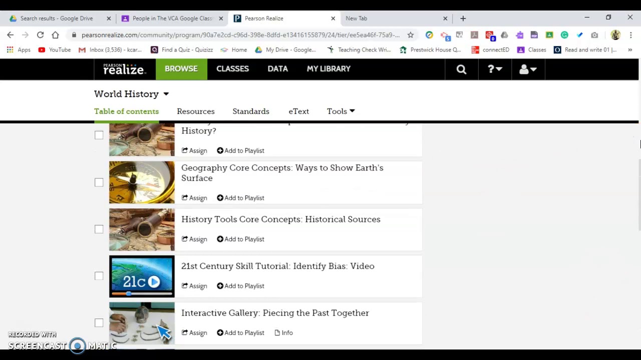 How To Assign Lessons from Pearson to Google Classroom - YouTube