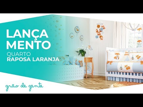 Quarto de Bebê Raposa Laranja - Grão de Gente