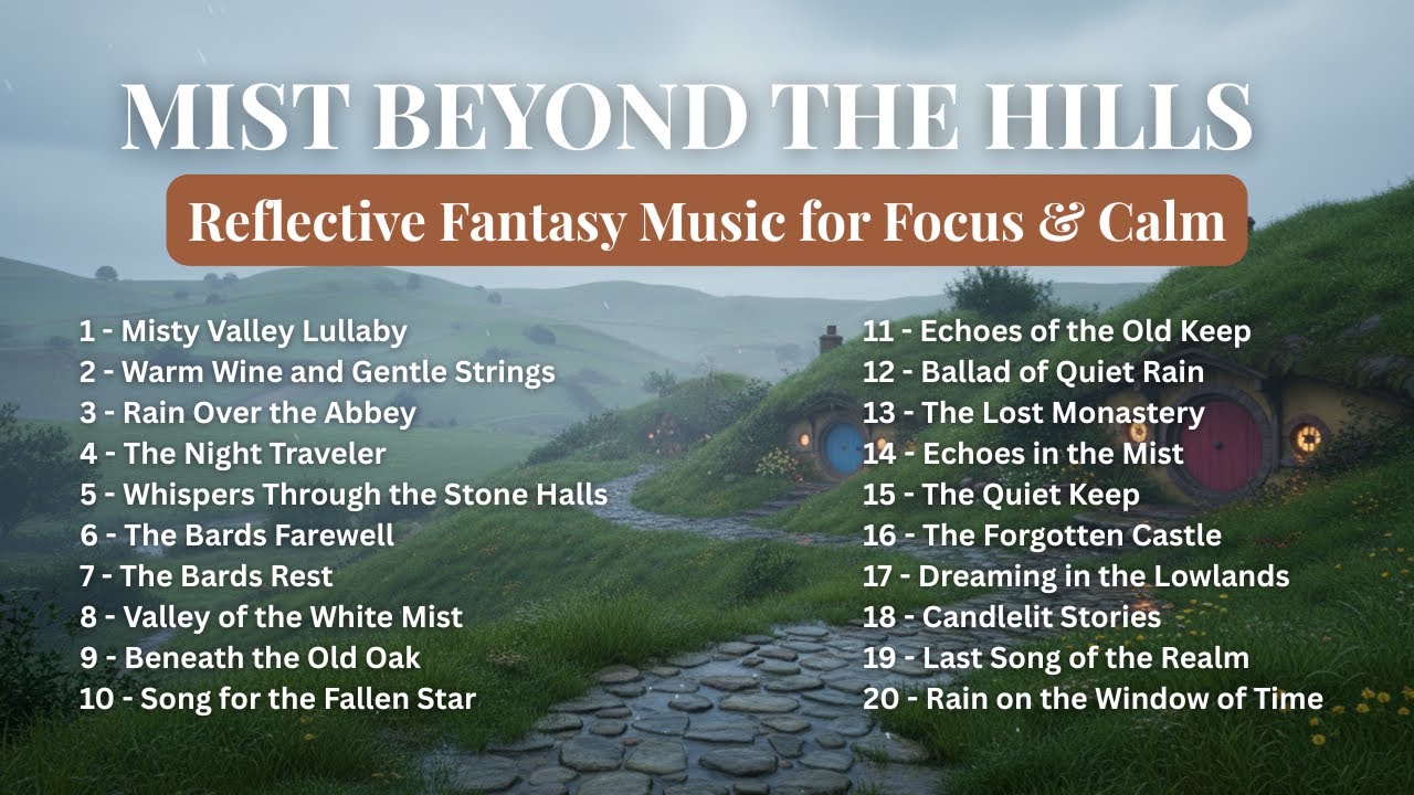 Mist Beyond the Hills 🌫️ – Reflective Fantasy Music for Focus & Calm