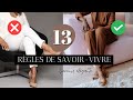 Devenir lgante en socit  13 rgles de savoirvivre  appliquer immdiatement 