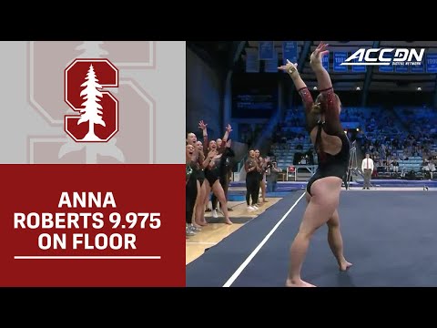 Stanford's Anna Roberts' Near-Perfect 9.975 On Floor