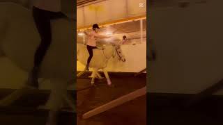 Bareback jumps after the lesson